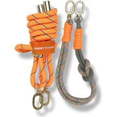 Dog & Bone Zestaw crossbody + handstrap Nimmy       Cool&Cute 2.0 pomarańczowo szary