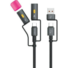 4Smarts Kabel USB-C 4smarts Explorer 4w1 60W 1m   czarny
