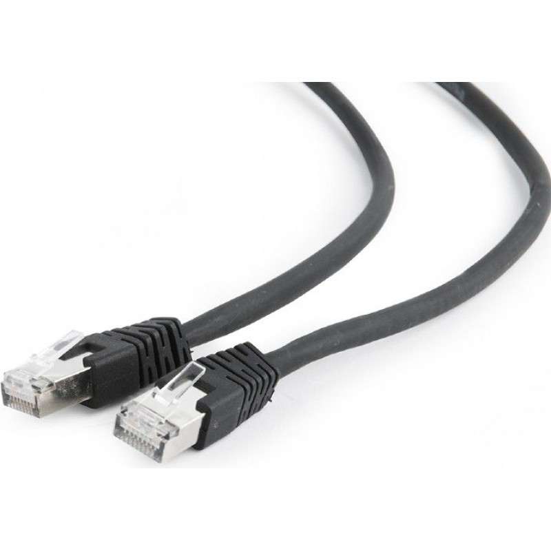 Gembird RJ-45/RJ-45, cat.6A, S/FTP, black, 3m (PP6A-LSZHCU-BK-3M)