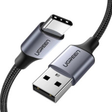 Ugreen 60127 USB kabelis USB 2.0 1,5 m USB A USB C Melns