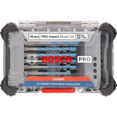 Bosch Professional PRO Impact Mixed Bit Set, 35-piece, drill & bit set screwdriver bits and multi construction drill bits