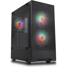 Silentware Flow 100, tower case black, tempered glass