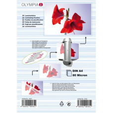 Olympia 1x25 Olympia Laminating pouches DIN A4 80 micron
