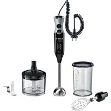 Bosch hand blender ErgoMixx MSM67170 (black/grey, 750 watts, with chopper and whisk)
