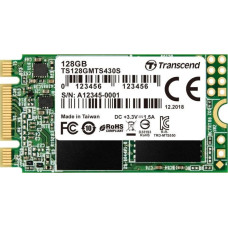 Transcend SSD|TRANSCEND|430S|128GB|M.2|SATA 3.0|TLC|Write speed 380 MBytes/sec|Read speed 560 MBytes/sec|MTBF 1000000 hours|TS128GMTS430S