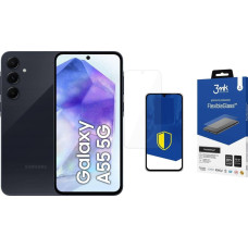 Samsung Smartfon Samsung Galaxy A55 5G 8/128GB Black Enterprise Edition (SM-A556BZK) + FlexibleGlass