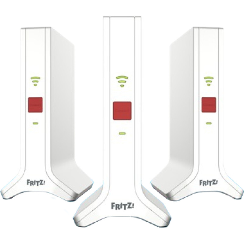 AVM FRITZ!Repeater Mesh Set 4200 Tīkla atkārtotājs 4200 Mbit/s Sarkans, Balts