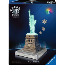 Ravensburger 3D Puzzle Iconics: Statue of Liberty - with light 108 pieces