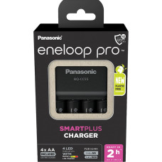Panasonic charger eneloop SmartPlus Charger BQ-CC55 white, incl. 4x Mignon AA 1.2V