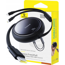 Baseus Kabel USB Baseus USB-C - 2x USB-C 1 m Czarny (6932172670948)