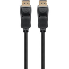 Goobay cable DisplayPort male > DisplayPort male, 8K / 120Hz black, 5 meters, 40 Gbit/s, DisplayPort 2.0 / 2.1