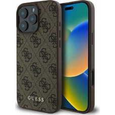 Guess Guess GUHCP16LG4GFBR iPhone 16 Pro 6.3" brązowy/brown hardcase 4G Classic
