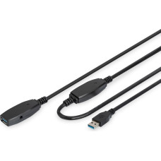 Digitus USB cable Digitus USB-A - USB-A 20 m Black (DA-73107)