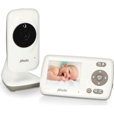 Alecto Babyphone mit Kamera und 2,4 Zoll Farbdisplay, weiß/taup