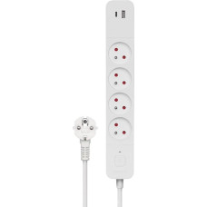 Savio Power strip Savio overvoltage 5 sockets 1.5 m white (SAVLZ-11)