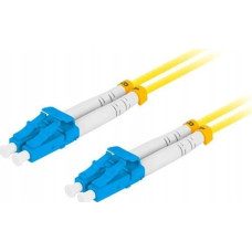 Lanberg Patchcord światłowodowy Lanberg SM LC/UPC-LC/UPC DUPLEX 3.0MM LSZH G657A1 0.5m żółty