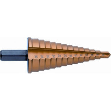 Exact Koniskais pakāpjurbis HSS-TiN 4-20mm, Exact