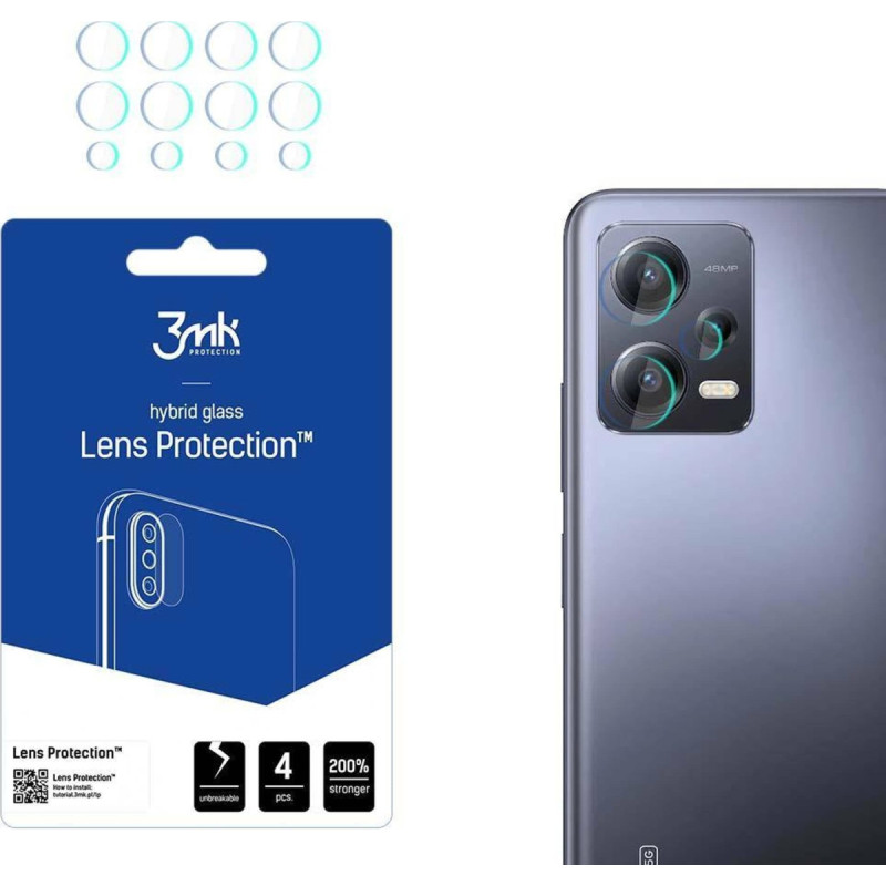 3MK Hybrid Glass Camera / XIAOMI REDMI lens NOTE 12 PRO 3mk Flexible Glass Lens