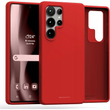Mercury Goospery Etui Mercury Pure MagSafe Silicone do Samsung Galaxy S25 Ultra czerwony
