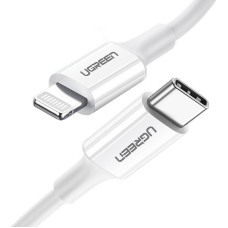 Ugreen USB cable Ugreen USB-C - Lightning 0.5 m White (6957303867479)