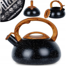 Vilde Czajnik z gwizdkiem stalowy czarny 3 l