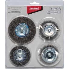 Makita Rundbuersten-Set 4tlg. Stahl