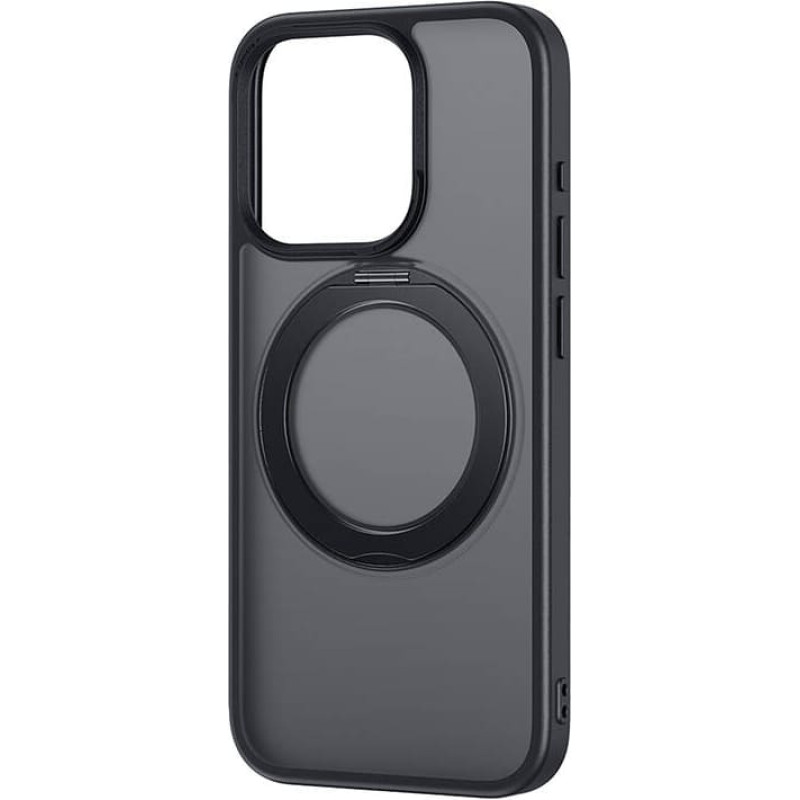 Baseus Phone Case Baseus SkyRing Magnetic with Stand for iP 14 Pro Max + tempered-glass and cleaning kit (black)