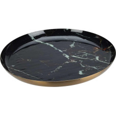 Home Styling Collection Talerz dekoracyjny, czarny marmur, 28 cm