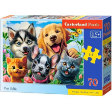 Castorland Puzzle 70 Pets Selfie CASTOR