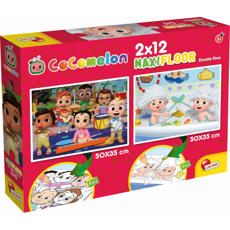 Lisciani LISTIAN COCOMELON TWO-STRUCTURE PUZZLES 2X12 E. Time to Build Something