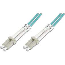 Digitus LC/LC fiber-optic patchcord, OM3, blue, 1m (DK-2533-01/3)