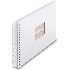Hama 00009843 foto albums & papīra aizsardzības pārklājums Balts 50 lapas 10 x 15 Spirāles iesējums