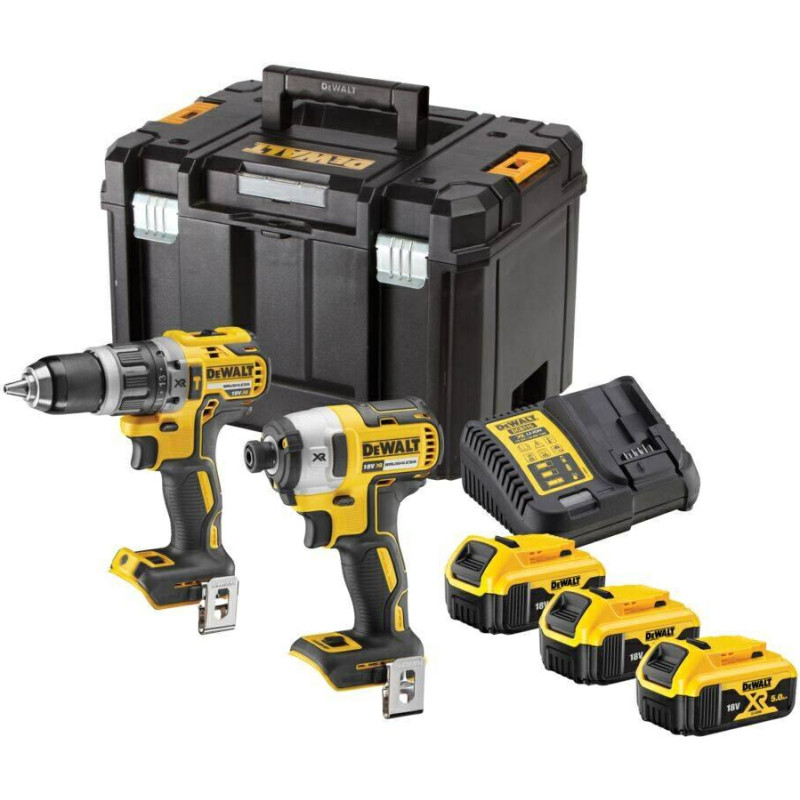 Dewalt ZESTAW COMBO 18V DCK266P3T (DCD796+DCF887) 3x5,0Ah TSTAK