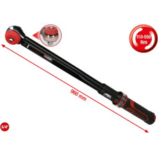 Ks Tools Momentatslēga ERGOTORQUEprecision 3/4´´, 110-550Nm, KS Tools