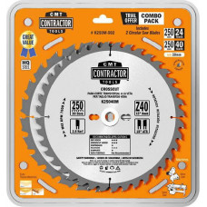 CMT Zāģripu komplekts, 3gab. 160x2,2/20mm Z24/40 15°/10°, CMT
