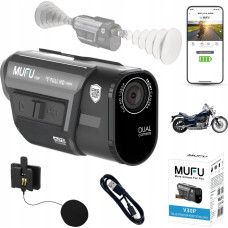Mufu Wideorejestrator MUFU WIDEOREJESTRATOR MOTOCYKLOWY MUFU MOTOCAM V30P FULLHD 7H KAMERA NA MOTOCYKL