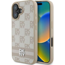 Dkny DKNY DKHCP16SPCPTSSP iPhone 16 6.1" różowy/pink hardcase Checkered Pattern & Printed Stripes