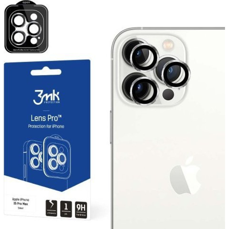 3MK Lens Protection Pro iPhone 15 6.1" silver/silver lens protection
