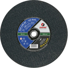 Andre TARCZA DO METALU 350 x 4,0mm x 25,4mm RAIL 100 PRO LINE 95A24RBF DO SZYN KOLEJOWYCH