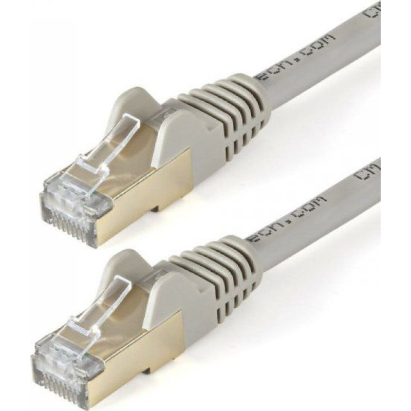 Startech STARTECH.COM 10m CAT6a-Ethernet-Kabel - Grau - RJ45-Ethernet-Kabel - Snagless - STP-Kabel - Kupfer - 10-Gbit Netzwerkkabel
