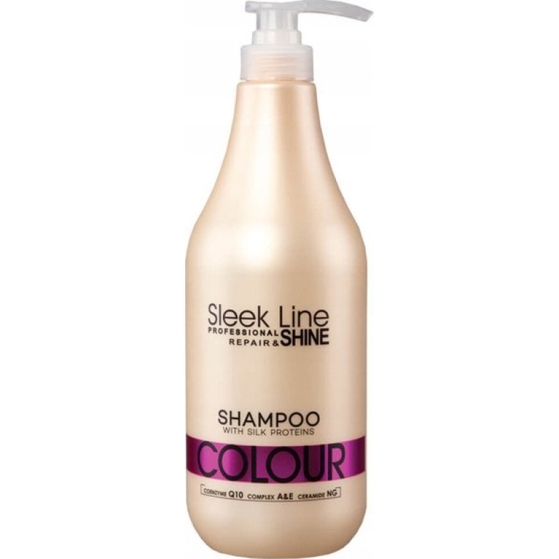 Stapiz Sleek Line Colour Shampoo Szampon z jedwabiem do włosów farbowanych 1000ml
