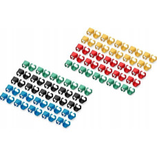 Digitus Klips na wtyk RJ45 DIGITUS mix kolorów (po 20 szt. zielony, czerwony, niebieski, żółty, czarny)