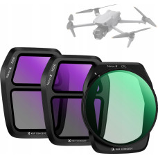 K&F Concept Filtr Kf Zestaw Filtrów 3w1 Polaryzacyjny CPL Szary ND ND8 ND16 do DJI AIR 3S K&F SKU.2341