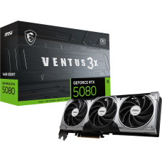 MSI VENTUS GeForce RTX5080 16G 3X OC NVIDIA GeForce RTX 5080 16 GB GDDR7