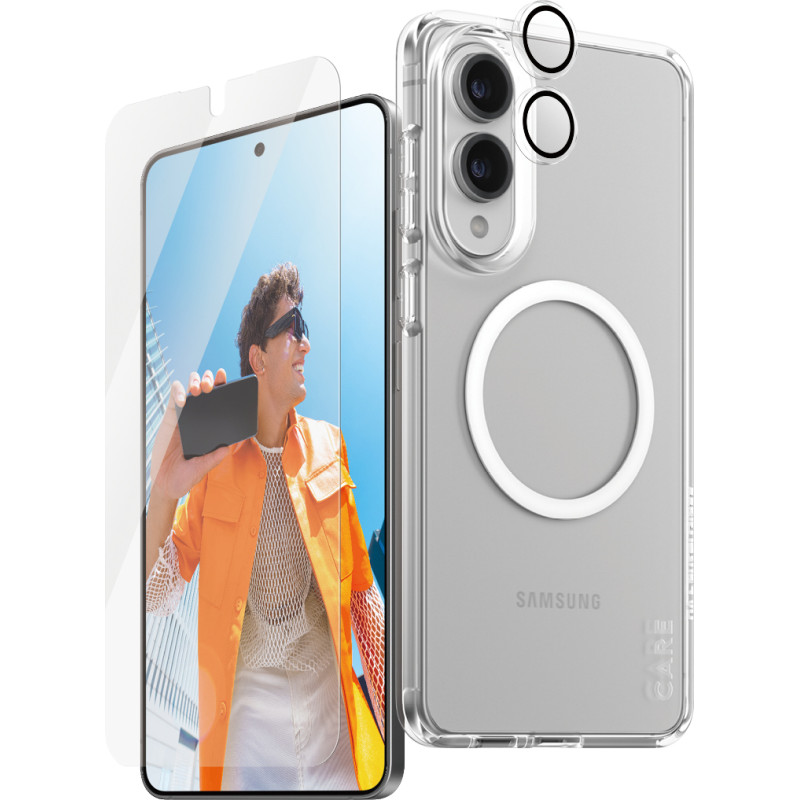 Panzerglass CARE by ® Flagship 3-in-1 Bundle Samsung S25 Edge Caurspīdīgs ekrāna aizsargs 1 pcs