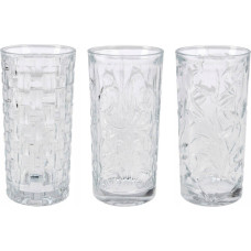 Glasmark Zestaw 3 szklanek we wzory, 380 ml