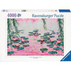 Ravensburger Puzzle - Pink Water Lilies by Mauro Bergonzoli 4000 pieces