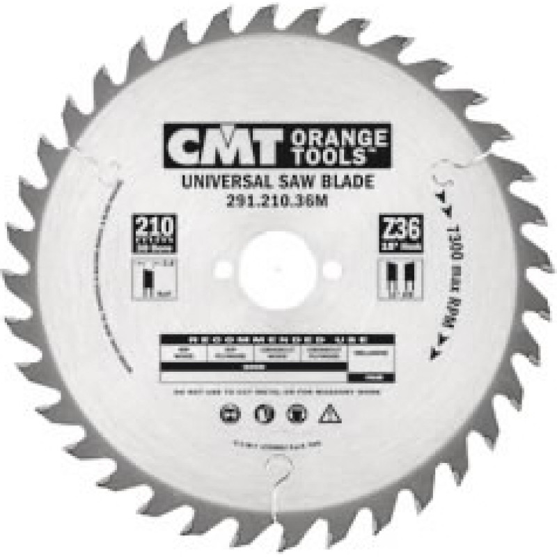 CMT Zāģripa kok 125x2.4/1,4x20mm Z20 a=15° b=15° ATB, CMT