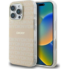 Dkny DKNY DKHMP16LHRHSEP iPhone 16 Pro 6.3" różowy/pink hardcase Repeat texture patern & Stripe MagSafe