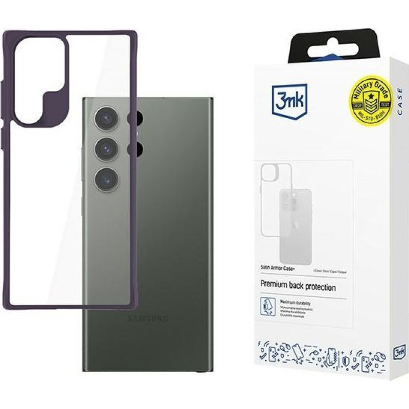 3MK Samsung Galaxy S24 Ultra - 3mk Satin Armor Case+ Purple